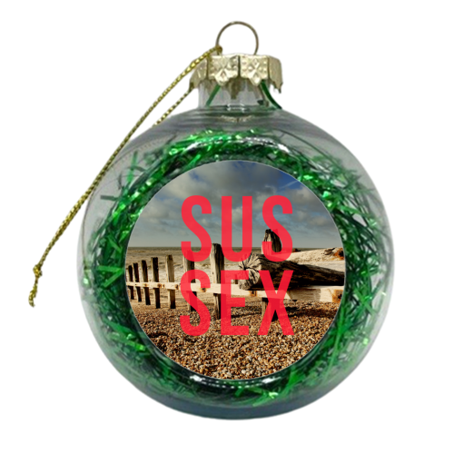 Sussex - xmas bauble by The 13 Prints