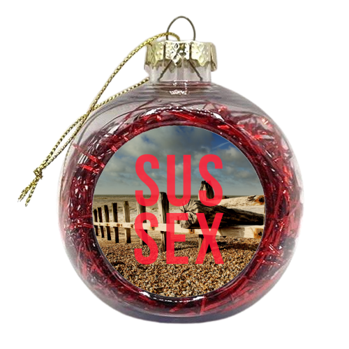 Sussex - xmas bauble by The 13 Prints