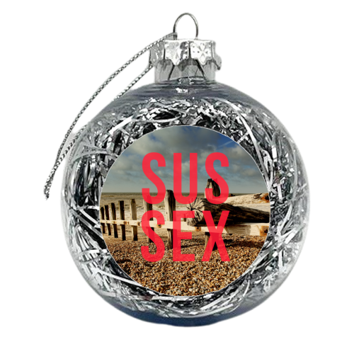 Sussex - xmas bauble by The 13 Prints