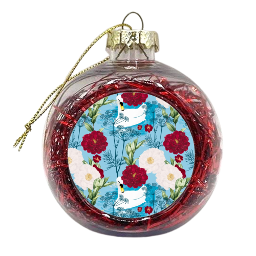 Swan Pond - xmas bauble by Uma Prabhakar Gokhale