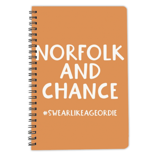 Swear like a Geordie - personalised A4, A5, A6 notebook by Giddy Kipper
