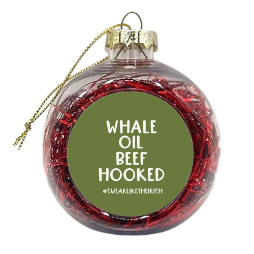 Swear like The Irish - xmas bauble by Giddy Kipper