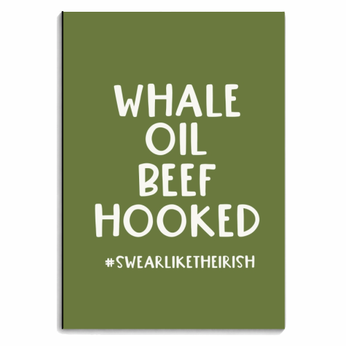 Swear like The Irish - personalised A4, A5, A6 notebook by Giddy Kipper