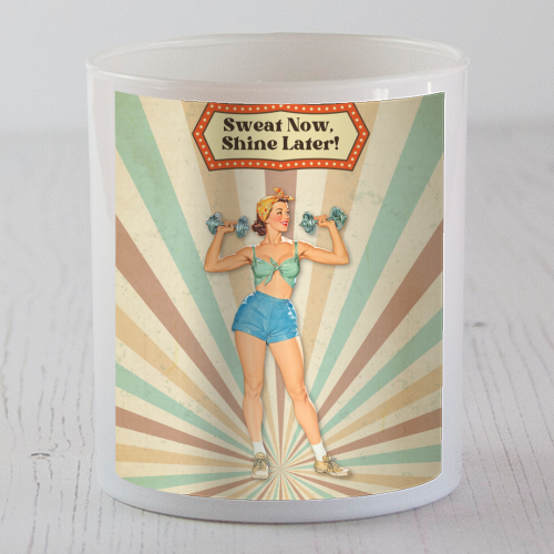 Sweat Now, Shine Later! - scented candle by DejaReve