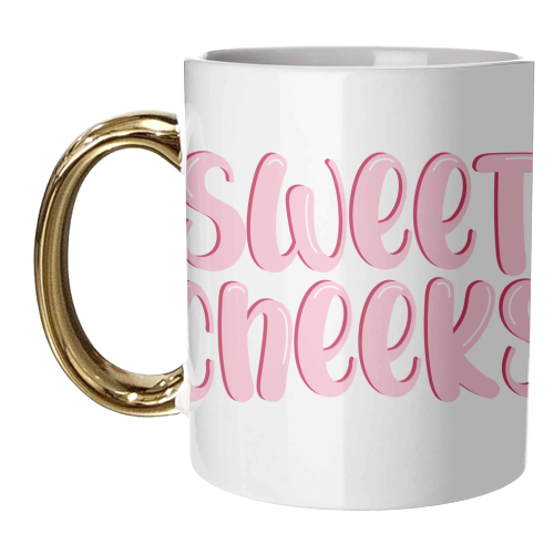 Sweet Cheeks - unique mug by Pink and Pip