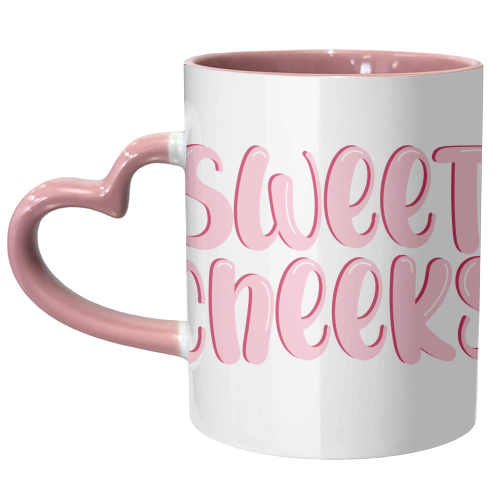 Sweet Cheeks - unique mug by Pink and Pip