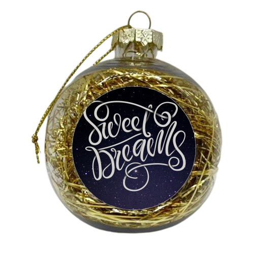 Sweet dreams - xmas bauble by Teeny Letters
