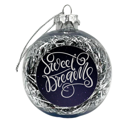 Sweet dreams - xmas bauble by Teeny Letters