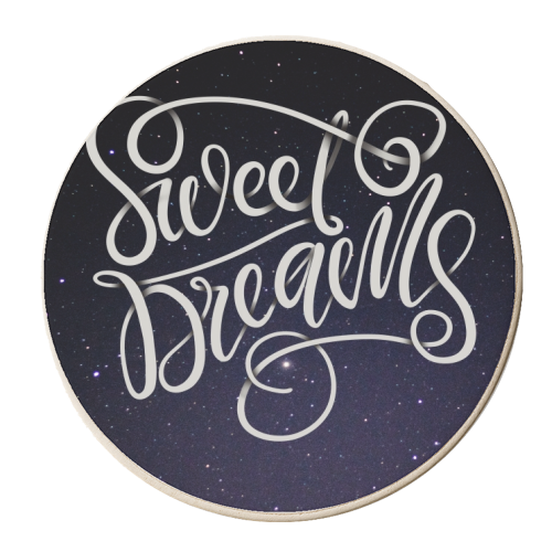 Sweet dreams - personalised beer coaster by Teeny Letters