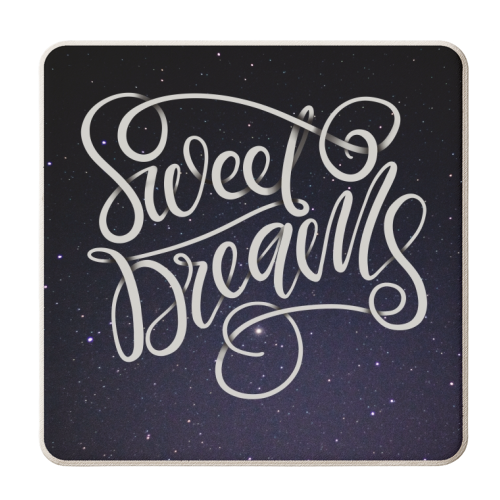 Sweet dreams - personalised beer coaster by Teeny Letters