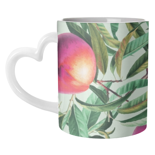 Sweet Peaches - unique mug by Uma Prabhakar Gokhale