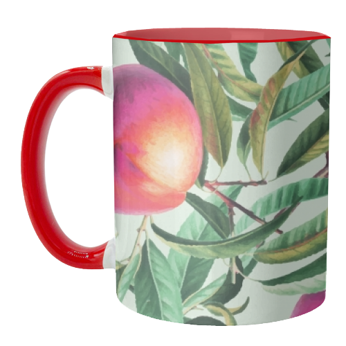 Sweet Peaches - unique mug by Uma Prabhakar Gokhale