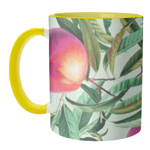 Sweet Peaches - unique mug by Uma Prabhakar Gokhale