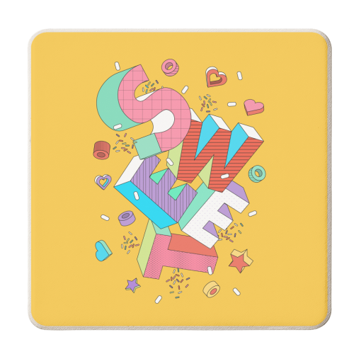 SWEET - personalised beer coaster by Ania Wieclaw