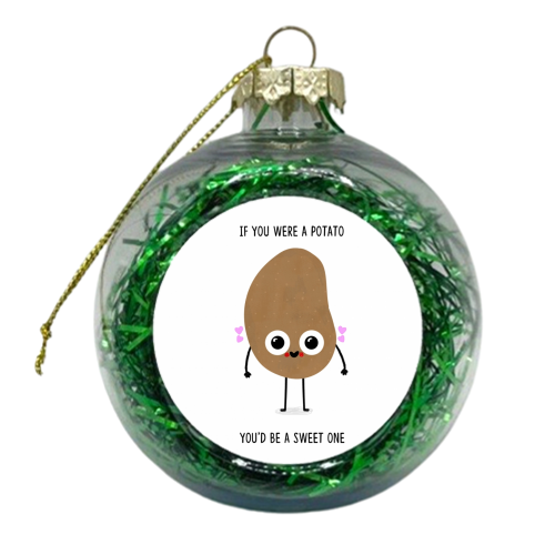 Sweet Potato - xmas bauble by Leeann Walker