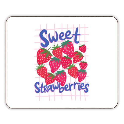 Sweet Strawberries - designer placemat by The Boy and the Bear