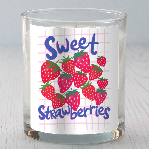 Sweet Strawberries - scented candle by The Boy and the Bear