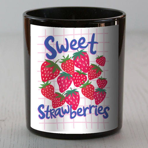 Sweet Strawberries - scented candle by The Boy and the Bear