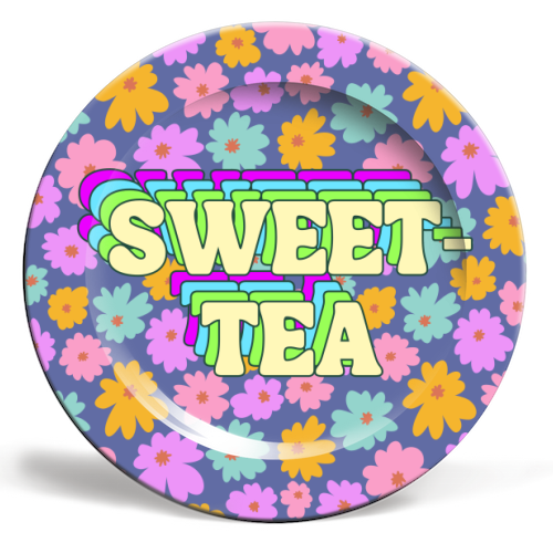 Sweet-Tea - ceramic dinner plate by Nida Designs