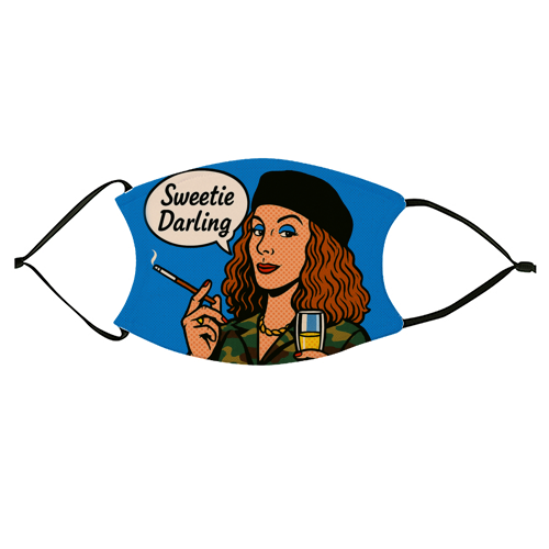 Sweetie Darling - face cover mask by Ms Doodle