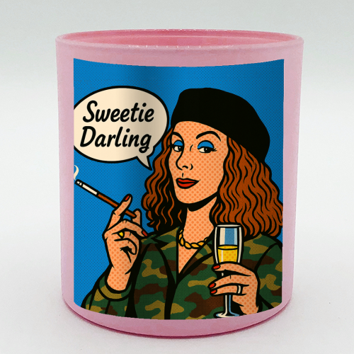 Sweetie Darling - scented candle by Ms Doodle