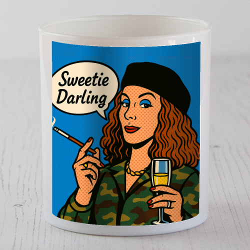 Sweetie Darling - scented candle by Ms Doodle