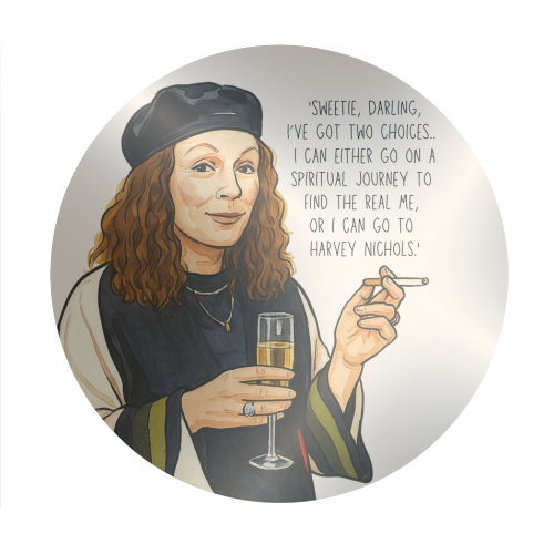 Sweetie Darling, Two Choices. - Circle Sticker by Ms Doodle