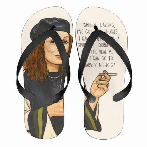 Sweetie Darling, Two Choices. - funny flip flops by Ms Doodle