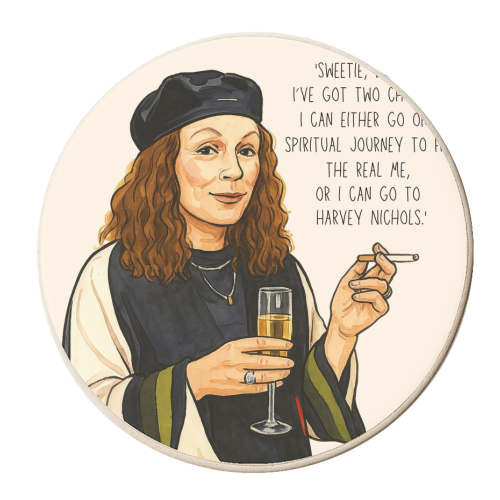 Sweetie Darling, Two Choices. - personalised beer coaster by Ms Doodle