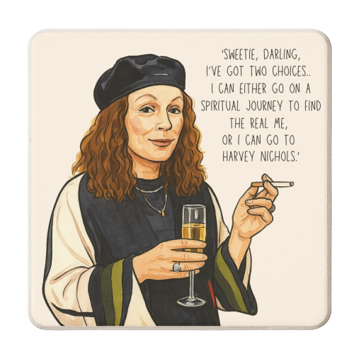 Sweetie Darling, Two Choices. - personalised beer coaster by Ms Doodle