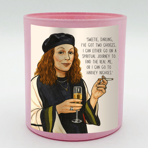 Sweetie Darling, Two Choices. - scented candle by Ms Doodle