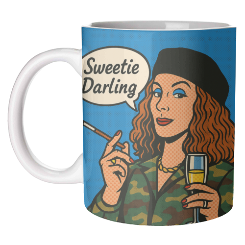 Sweetie Darling - unique mug by Ms Doodle