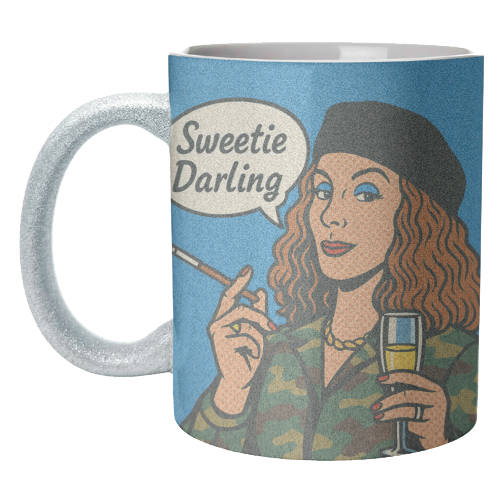 Sweetie Darling - unique mug by Ms Doodle