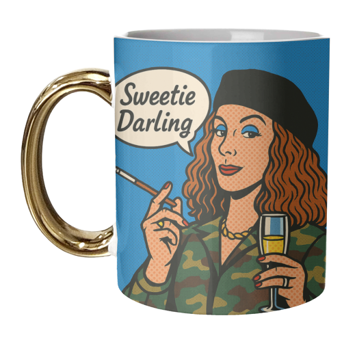 Sweetie Darling - unique mug by Ms Doodle