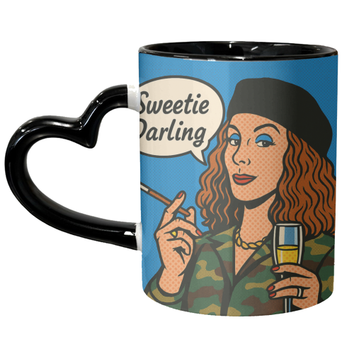 Sweetie Darling - unique mug by Ms Doodle