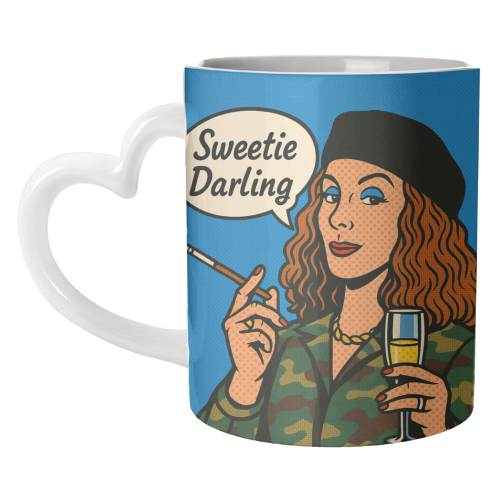 Sweetie Darling - unique mug by Ms Doodle
