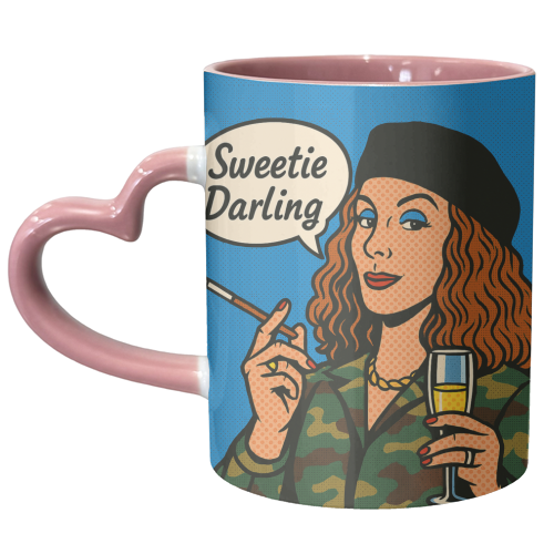 Sweetie Darling - unique mug by Ms Doodle
