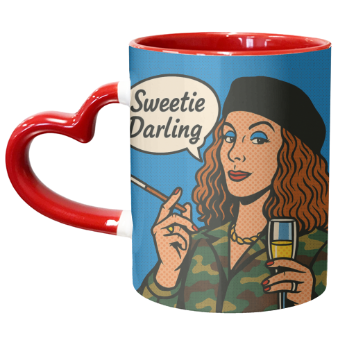 Sweetie Darling - unique mug by Ms Doodle