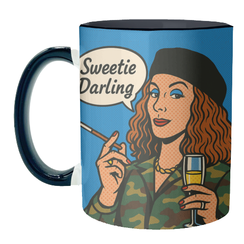 Sweetie Darling - unique mug by Ms Doodle