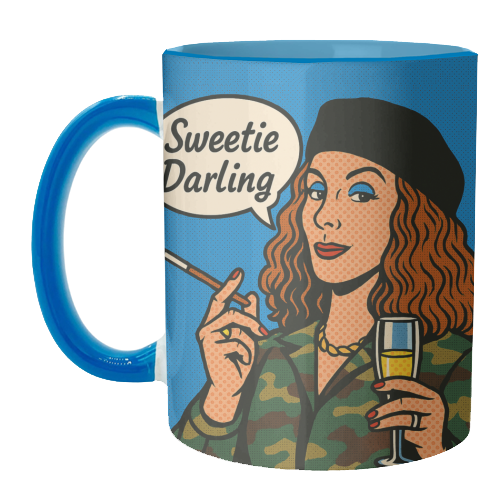 Sweetie Darling - unique mug by Ms Doodle
