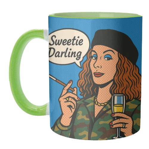 Sweetie Darling - unique mug by Ms Doodle