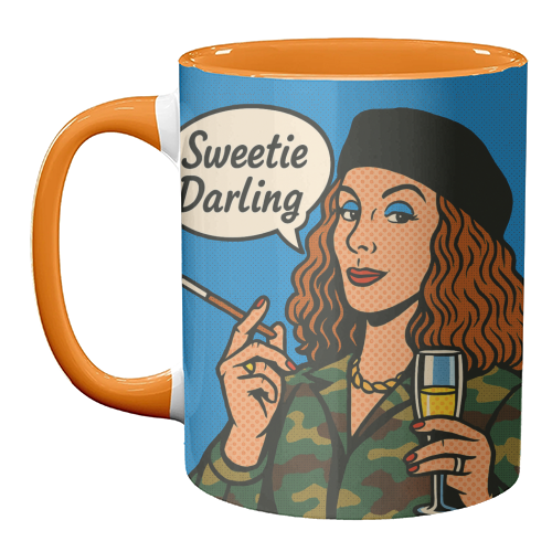Sweetie Darling - unique mug by Ms Doodle