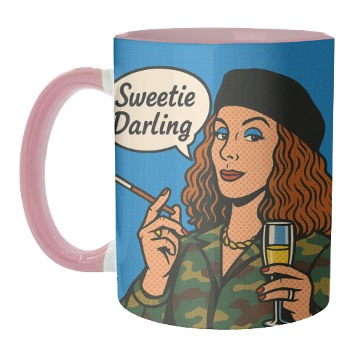 Sweetie Darling - unique mug by Ms Doodle