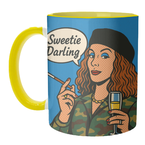 Sweetie Darling - unique mug by Ms Doodle