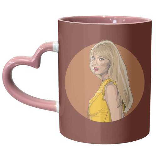 Swift Evermore Era illustration autumn - unique mug by The Girl Next Draw