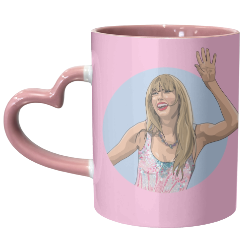 Swift Lover Era illustration - unique mug by The Girl Next Draw