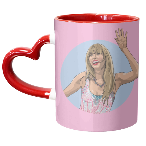 Swift Lover Era illustration - unique mug by The Girl Next Draw