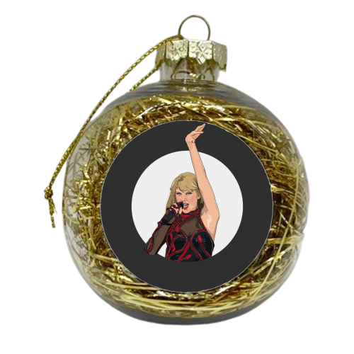 Swift reputation Era illustration - xmas bauble by The Girl Next Draw