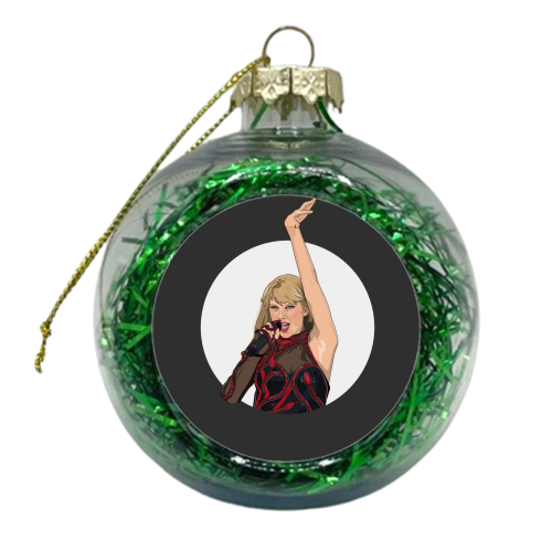 Swift reputation Era illustration - xmas bauble by The Girl Next Draw