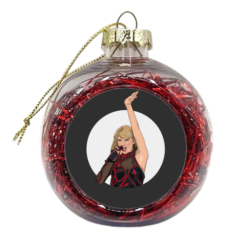 Swift reputation Era illustration - xmas bauble by The Girl Next Draw